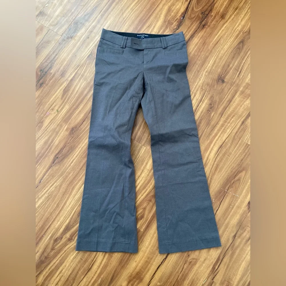 Banana Republic Wide Leg pants, gray 2P like new - Picture 1 of 2